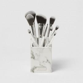 White Marble Brush Set